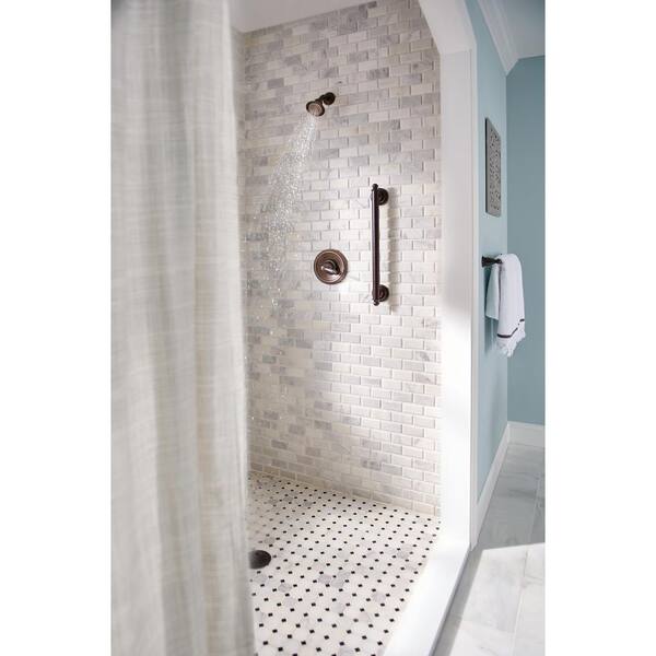 Moen Brantford 18-in Oil Rubbed Bronze Wall Mount (ADA Compliant) Grab Bar Moen Brantford 18-in Oil Rubbed Bronze Wall Mount (ADA Compliant) Grab Bar