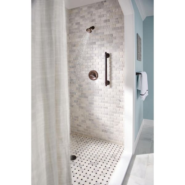 Brantford Posi-Temp Single-Handle 1-Spray Shower Faucet Trim Kit in Oil Rubbed Bronze (Valve Not Included)