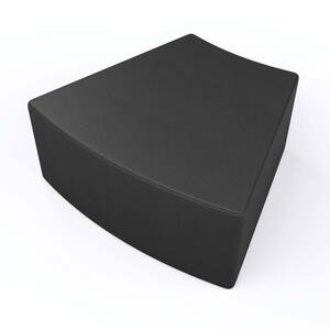 Versa Soft Seat Wedge Preschool/Daycare Modular Flexible Seating Vinyl Ottoman 12 in. H (Carbon Black)