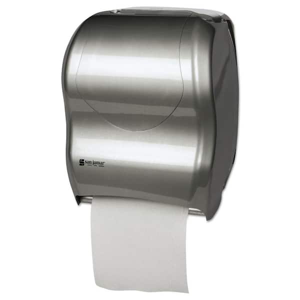 San Jamar Silver Tear-N-Dry Touchless Roll Paper Towel Dispenser