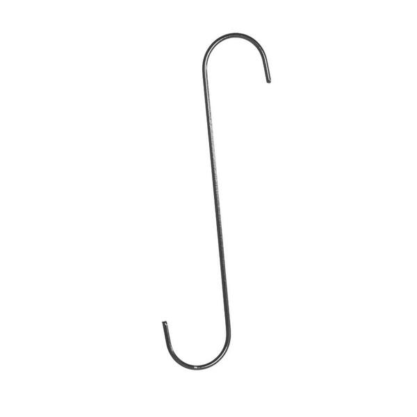 Glamos Wire Products 12 in. Black Heavy Duty Metal Extension Hook (5-Pack)
