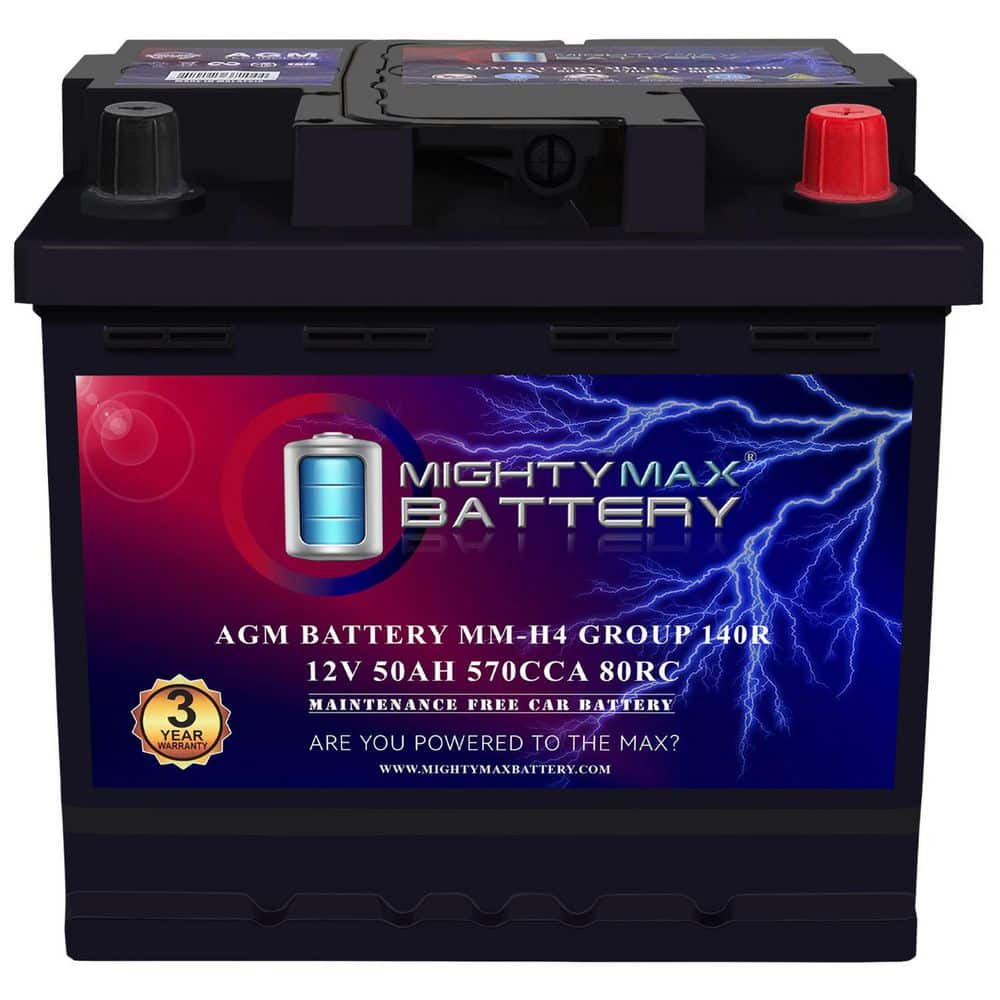 MM-H4 Group Size 140R 12V, 50Ah, 80RC, 570 CCA, Replacement Battery Compatible with Toyota Prius Prime 2019 price history on PriceWatchPro