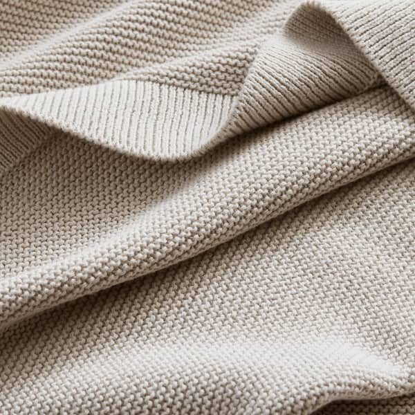 Taupe cotton blanket sale