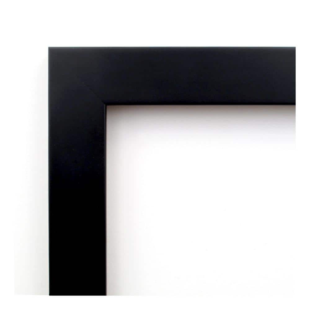 Large Black Wood Framed Magnetic Bulletin Board