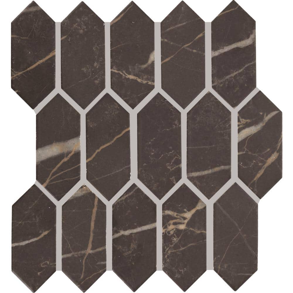 Lamora Marble Olympus 3 in. x 3 in. Glazed Ceramic Picket Mosaic Tile Sample price history on PriceWatchPro