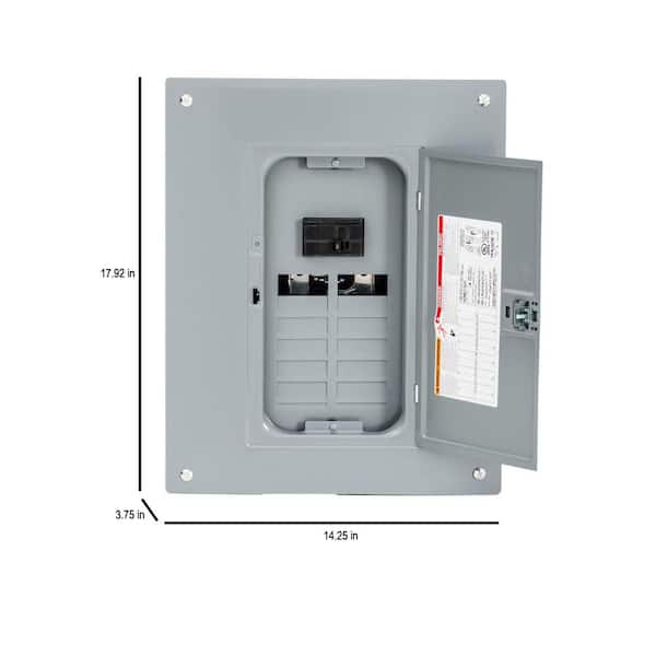 Square D Homeline 70 Amp 2-Space 4-Circuit Outdoor Main Lug Load Center(HOM24L70RBCP)