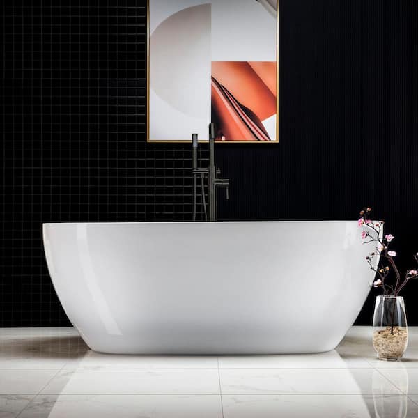 WOODBRIDGE 67 in. X 31.5 in. Acrylic FlatBottom Double Ended