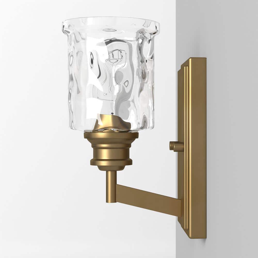 Drake Modern Minimalist Brushed Gold Wall Sconce