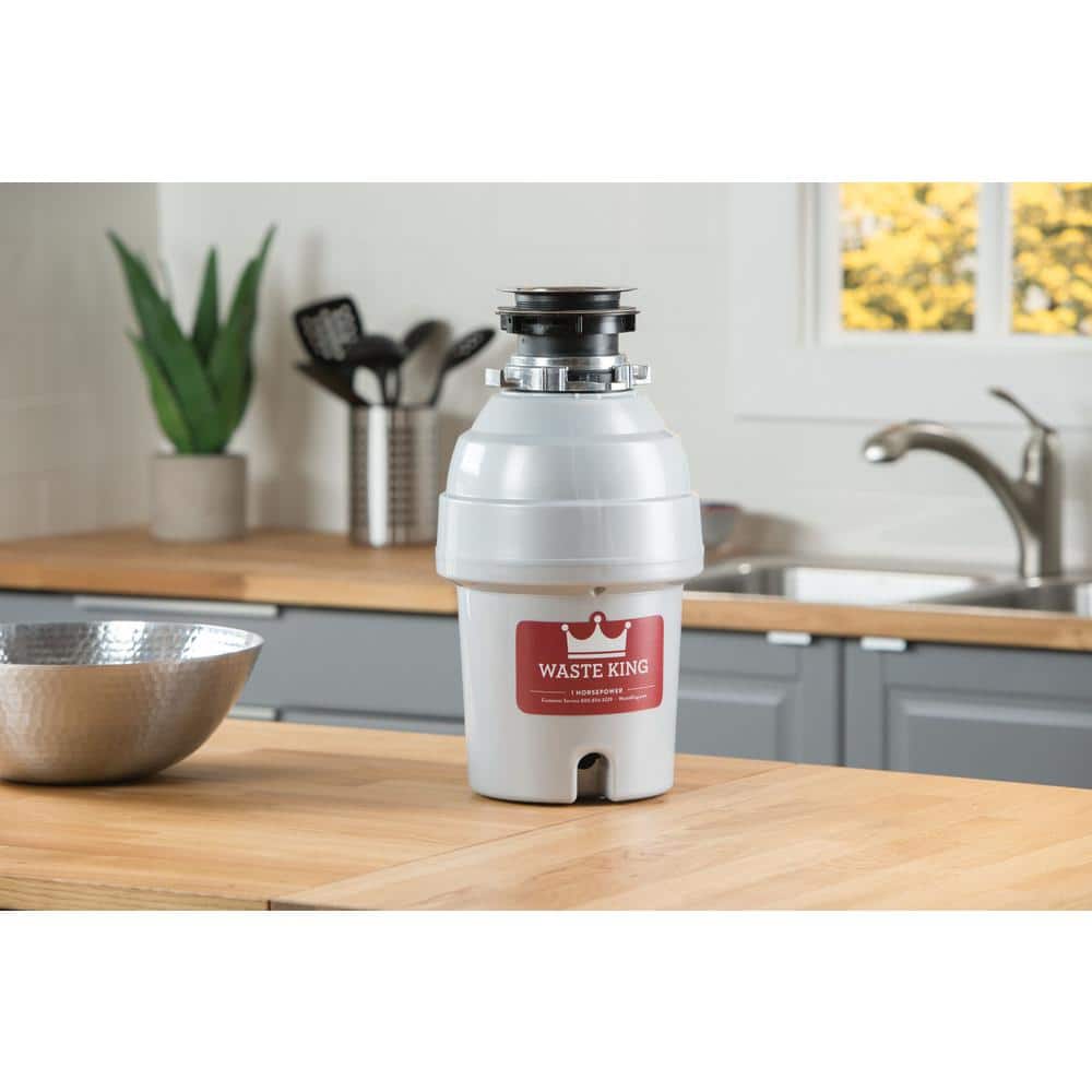 Waste King 1 HP Continuous Feed Garbage Disposal with Power Cord