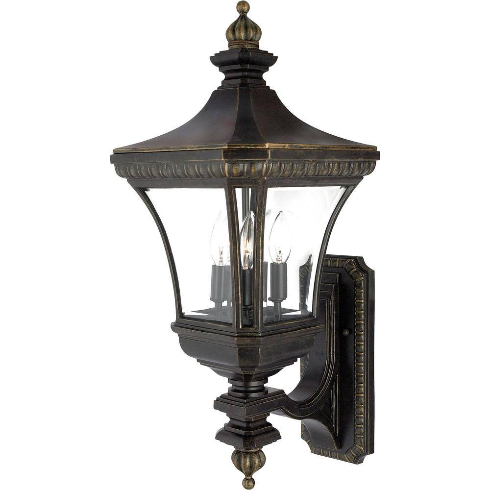 Quoizel Devon 1-Light Imperial Bronze Outdoor Wall Lantern Sconce ...