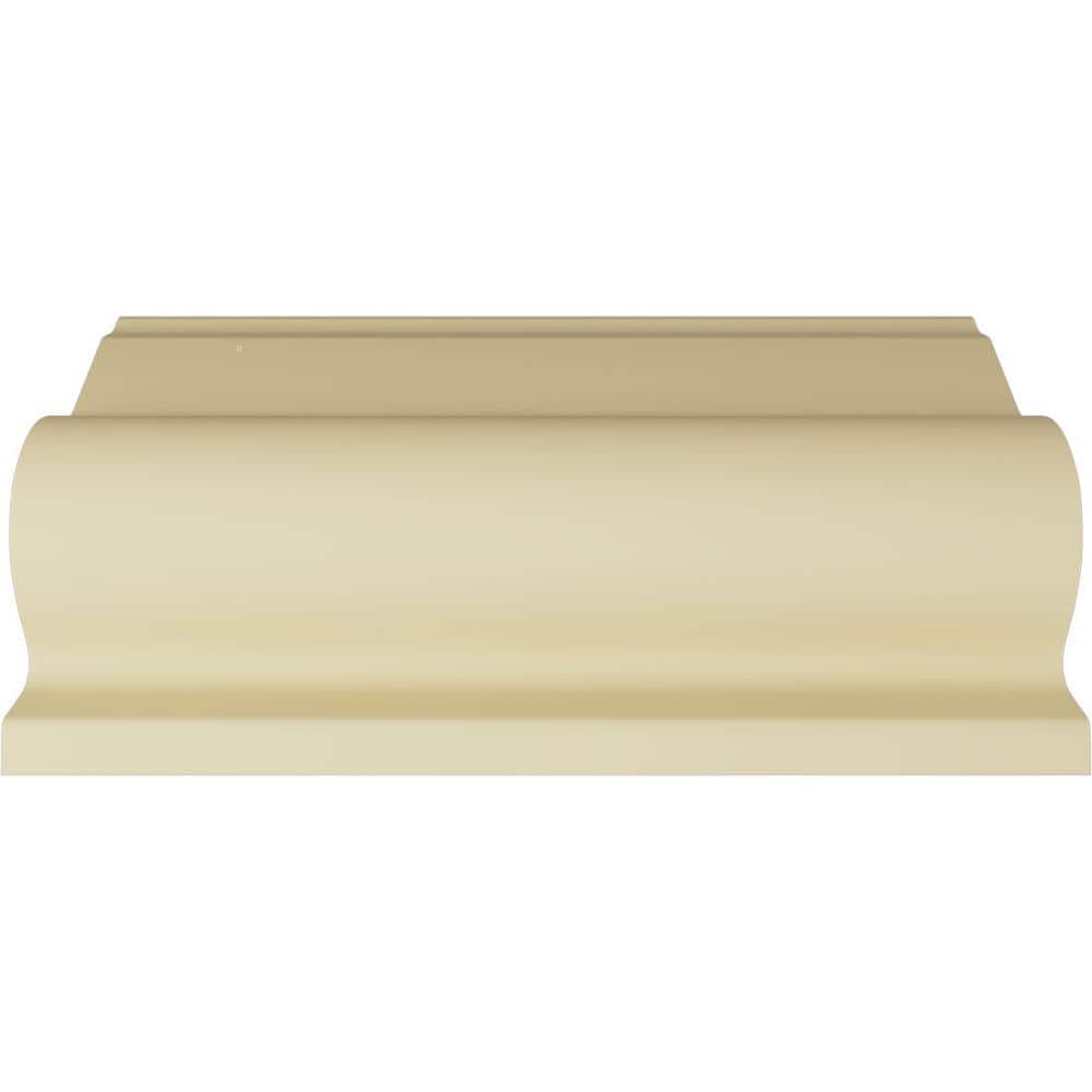 94.5" White Polyurethane Egg and Dart Acanthus Crown Moulding