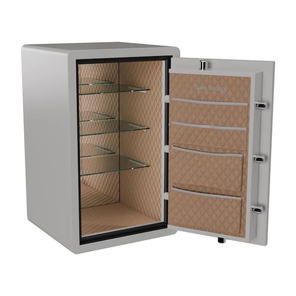 4.5 cu. ft. Fire and Waterproof Home and Office Safe with Electronic Lock, Frost Gray