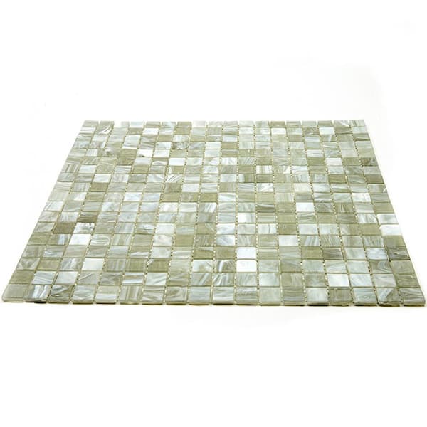 Apollo Tile (Sample) Floor and Wall Tile Stone Gray 4-in x 4-in Matte Glass Uniform Squares Mosaic Floor and Wall Tile