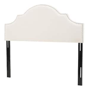 Ivory Arched Queen/Full Studded Border Headboard