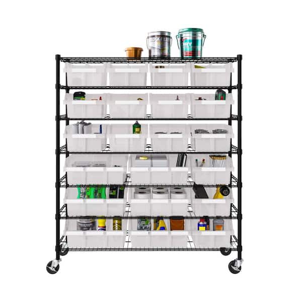 Seville Classics 7-Tier Commercial NSF Certified 21-Bin Rack