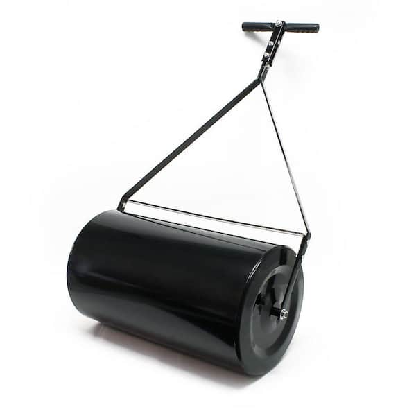 Ami Heavy-Duty 23.6 in. W 14 Gallon Push/Tow Poly Lawn Roller with Easy-Turn Tethered Plug, Lawn Roller