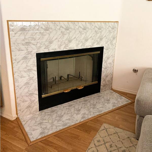 Art3dwallpanels Subway Tile Marble Gray 12 in. x 12 in. Vinyl Peel and Stick  Backsplash Tile (8.42 sq. ft./Pack) A17hd053P10 - The Home Depot
