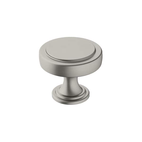 Amerock Exceed 1-1/2 in. (38mm) Modern Satin Nickel Round Cabinet Knob