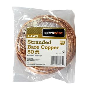 Southwire Grounding Wire 50 ft 8-Gauge Solid SD Bare Copper