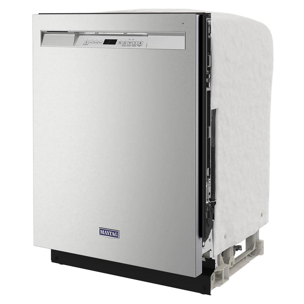 Fingerprint Resistant Stainless Steel Tub Dishwasher with Dual Power Filtration