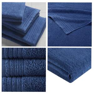 Big Bundle 12-Piece Indigo 100% Cotton Bath Towel Set