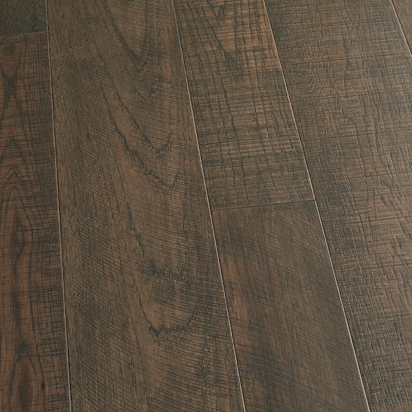 Malibu Wide Plank Carmel Hickory 3/8 in. T x 6 in. W Distressed Engineered Hardwood Flooring (19.8 sqft/case)