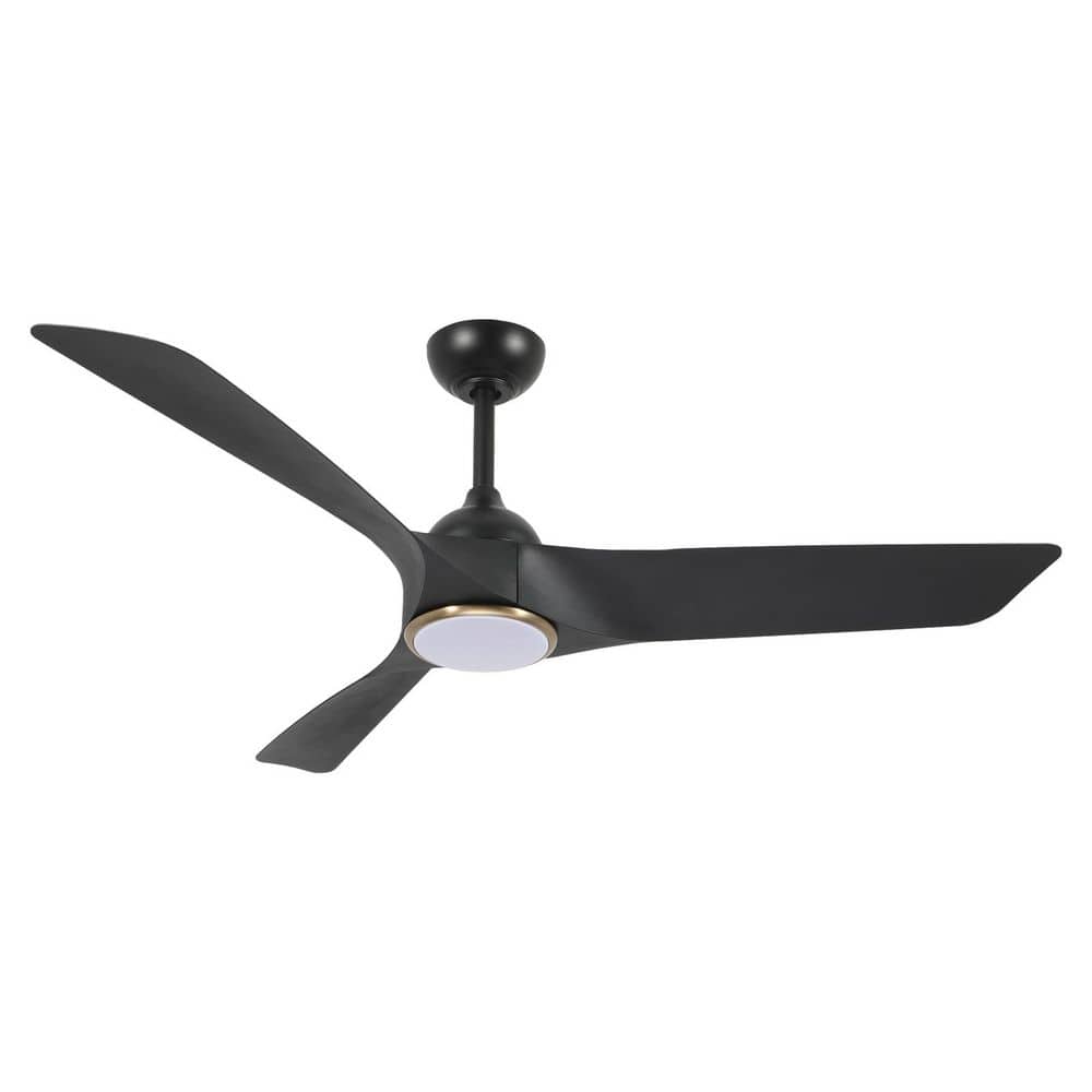 52 in. Black Indoor Ceiling Fan with Light Remote Control, Quiet DC Motor 3 ABS Blade Ceiling Fans 6 Speed Levels price history on PriceWatchPro