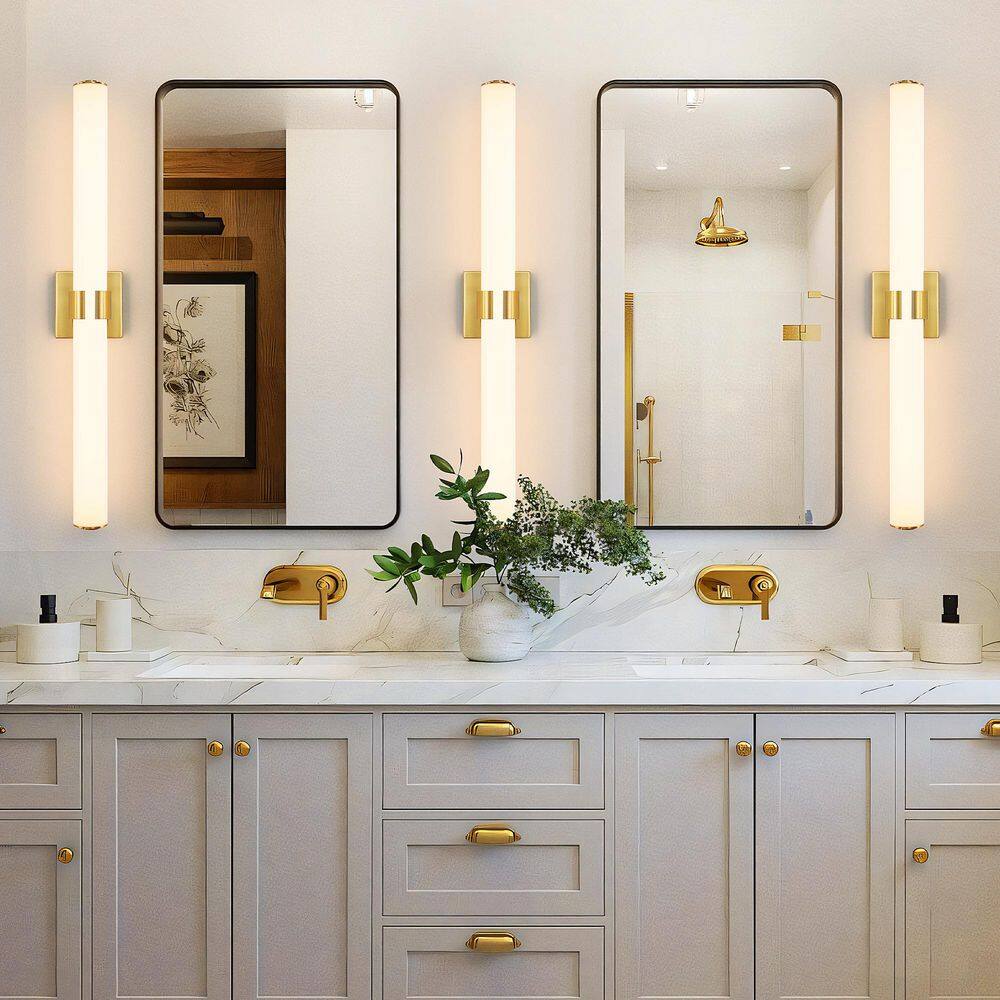 39 in. 1-Light Gold LED Vanity Light Bar Dimmable 36W Wall Sconce Modern Bathroom Light Fixture with 3000K Warm Light price history on PriceWatchPro