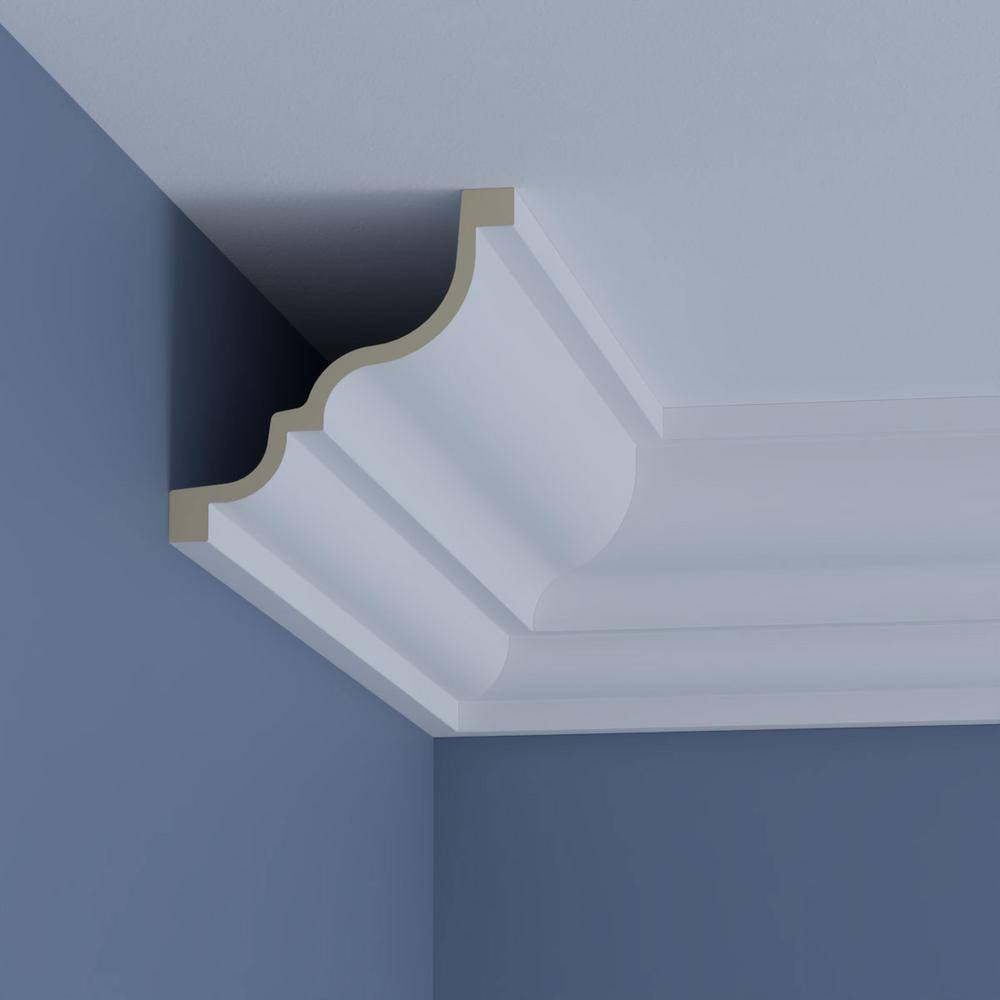 Owen 96" Gray Polyurethane Crown Moulding