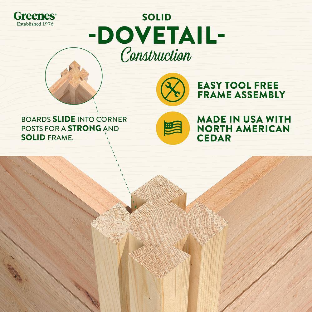 Premium Cedar Raised Garden Bed, 16" x 48" x 5.5"