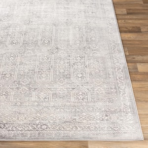 Errol Taupe 7 ft. 10 in. x 10 ft. Oriental Distressed Area Rug