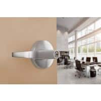 Universal Hdw Heavy Duty Commercial Entry, Curved Lever Cylindrical Chassis ADA, UL 3-Hr Fire, ANSI Grade 2 Satin Chrome