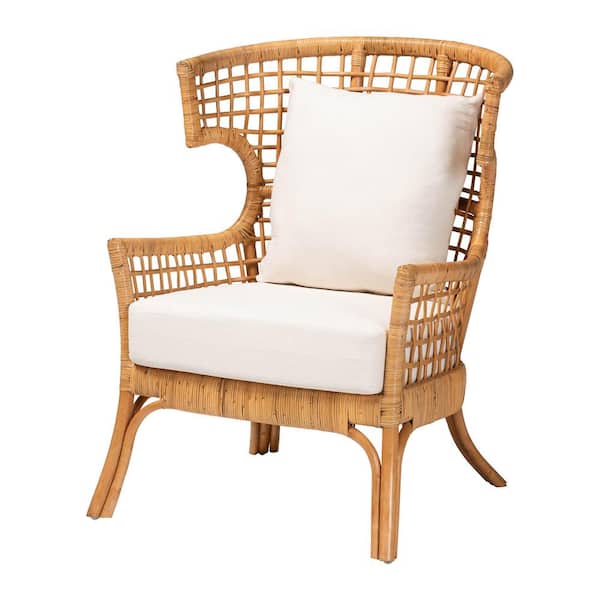 bali & pari Regina Light Honey Rattan Armchair