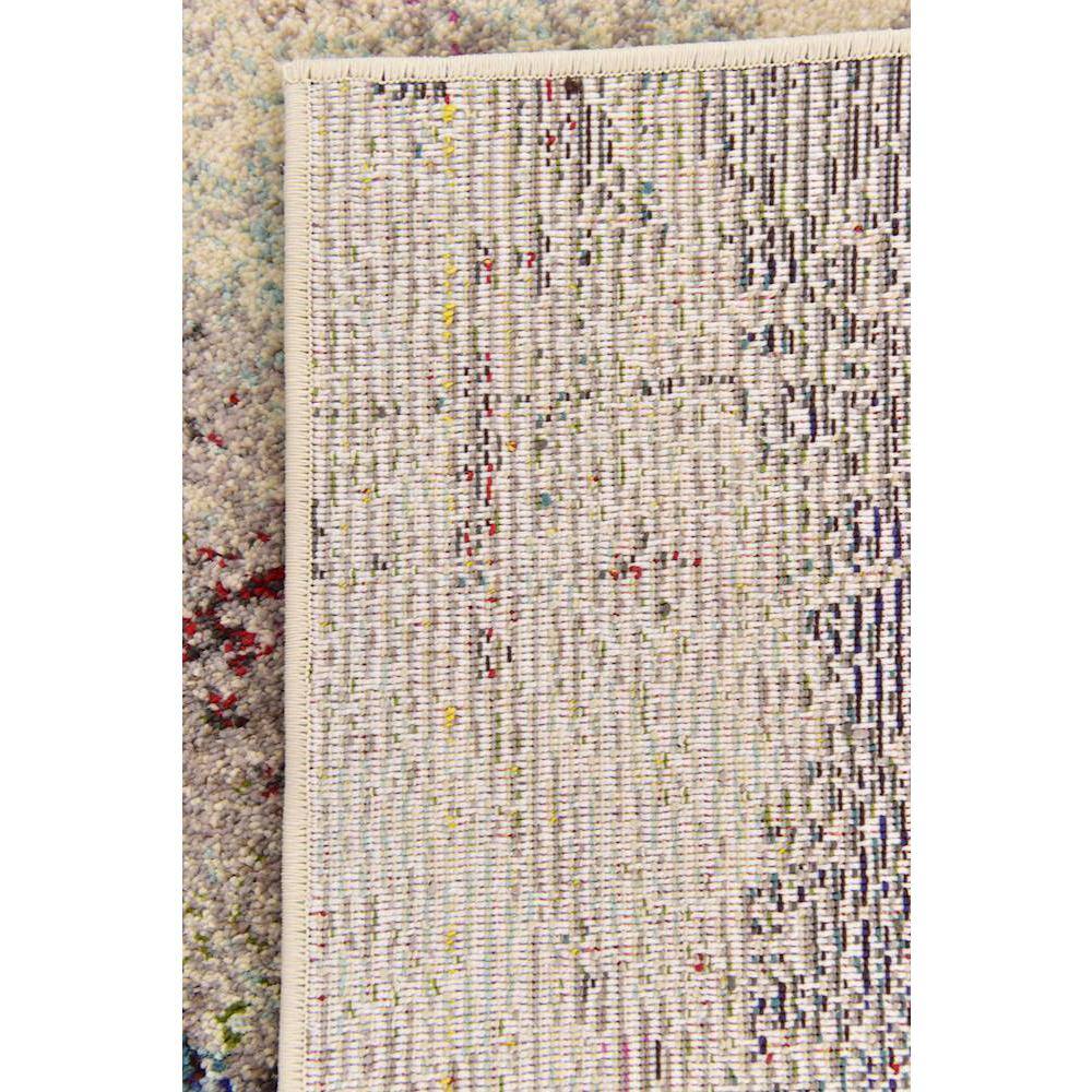 Theia Vibrant Abstract Multi-Color Kids' Playroom Rug 5' x 8'