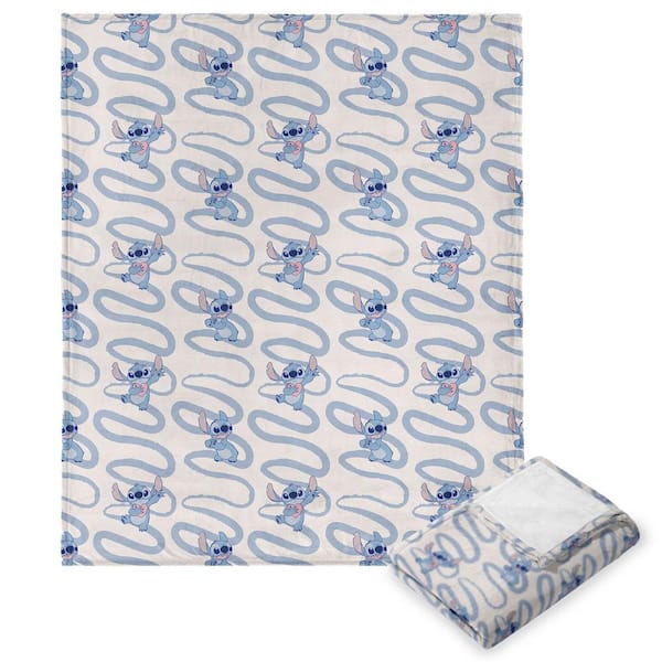 THE NORTHWEST GROUP Multi-Color Disney Lilo and Stitch Squiggle Silk Touch Throw Blanket