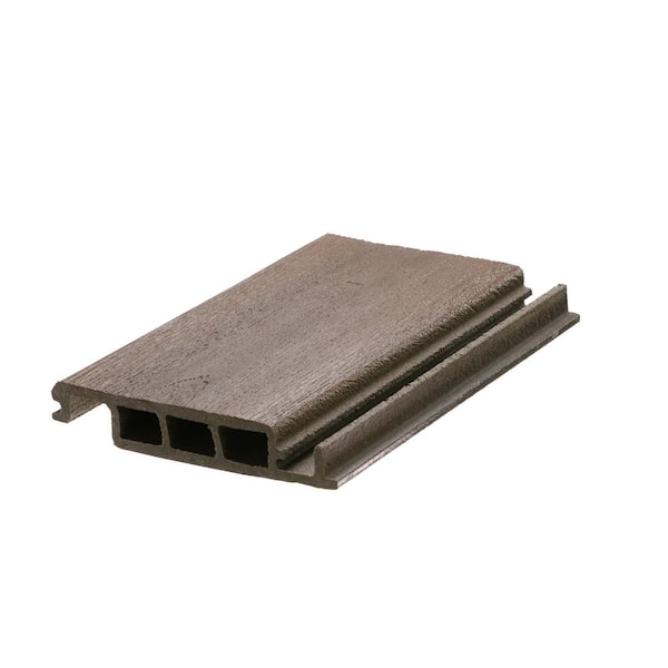 DuxxBak Water-Shedding 1 in. x 6 in. x 12 ft. Dark Mahogany