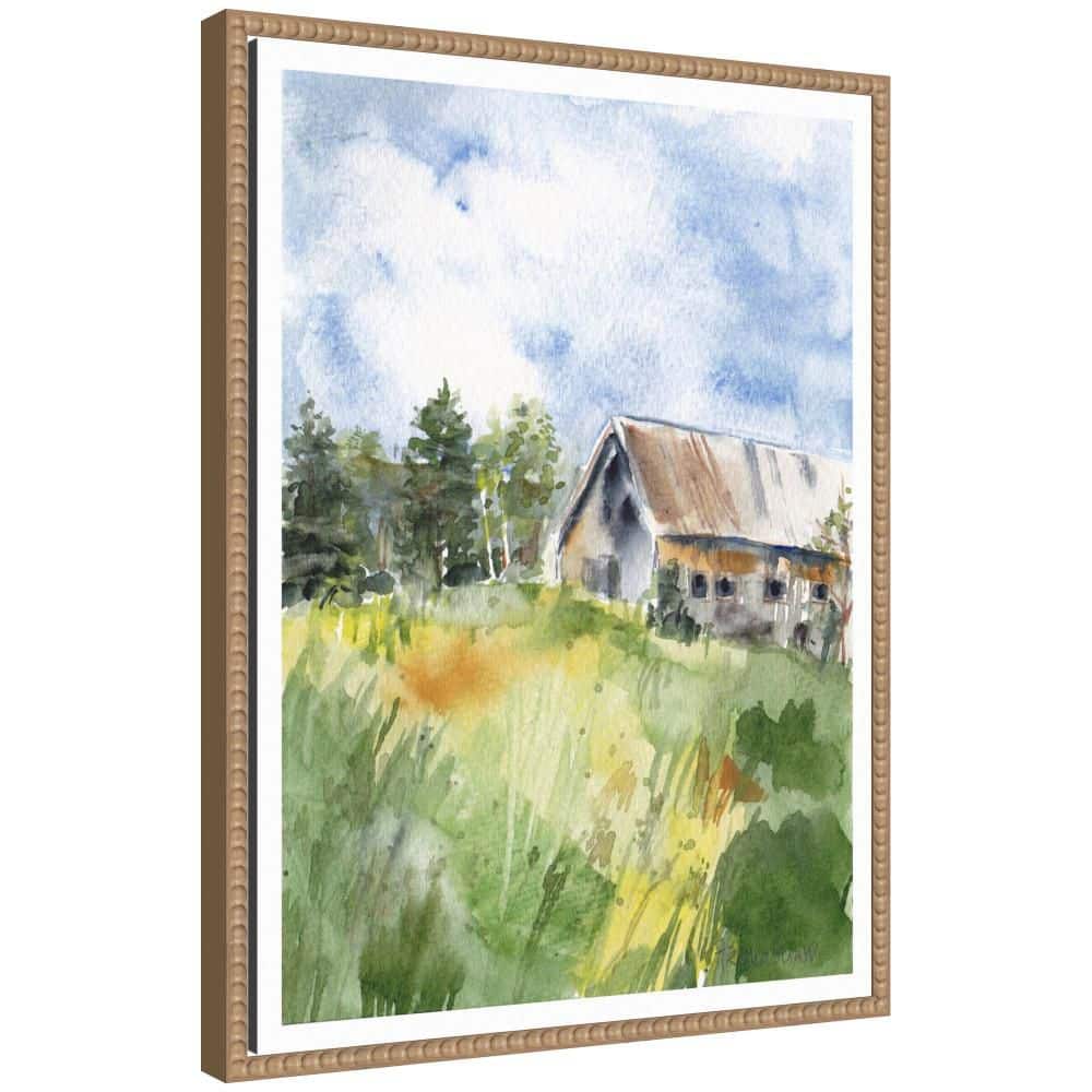 "Sylvie ""Vermont Barn in Summer"" by Patricia Shaw Landscape Framed Art Print 24 in. x 18 in." price history on PriceWatchPro