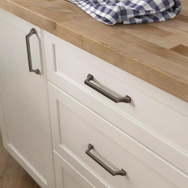 Brightened Opulence 5-1/16 in. (128 mm) Classic Bronze with Copper Highlights Cabinet Drawer Pull