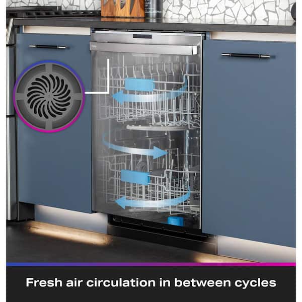 GE Profile™ Fingerprint Resistant Top Control with Stainless Steel Interior  Dishwasher with Microban™ Antimicrobial Protection with Sanitize Cycle