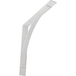 3 in. W x 24 in. H x 24 in. D Hammered White Morris Steel Bracket