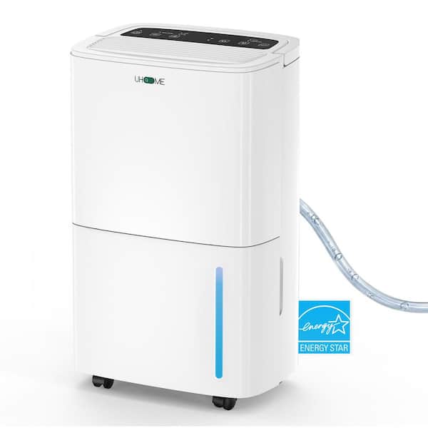 Elexnux 120 pt. 6000 sq. ft. 10.6 pt. Bucket Dehumidifier in White