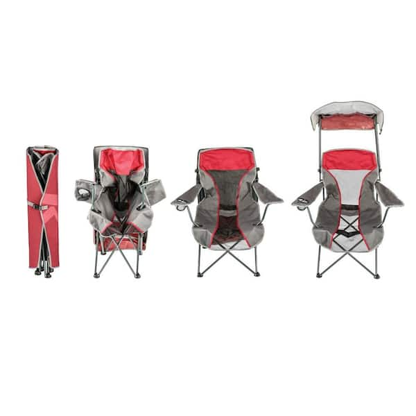 Kelsyus Premium Canopy Chair in Red 80187 The Home Depot