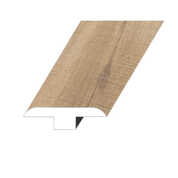 null Zephyr Bungalow Tan 0.5 in. Thick x 1.8 in. W x 94.5 in. L SPC Vinyl T-Molding