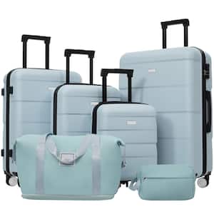 Departure ポリカーボネイト 大型 110L～122L LIVACA 6-Piece Navy Blue ABS Plastic Hardside Expandable Spinner