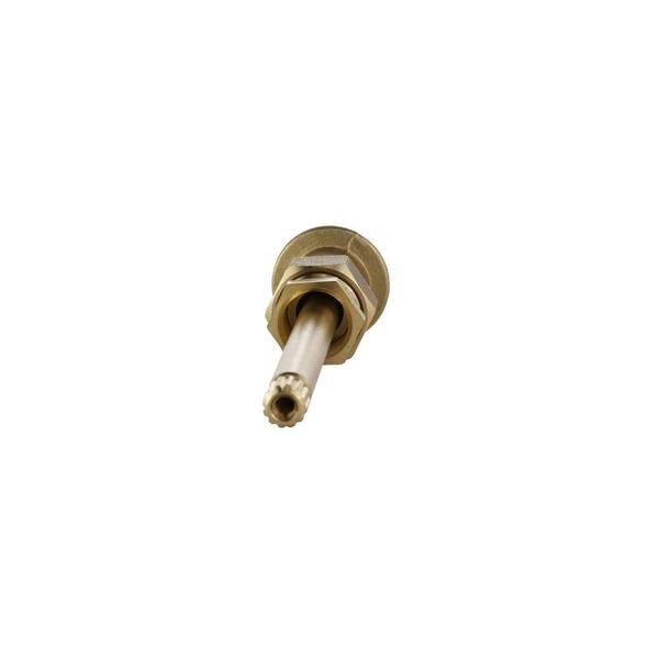 PlumbUSA Two-Handle Shower Faucet - Chrome Finish, Porcelain Handles, Compression Stems, Complete Set With Mixer