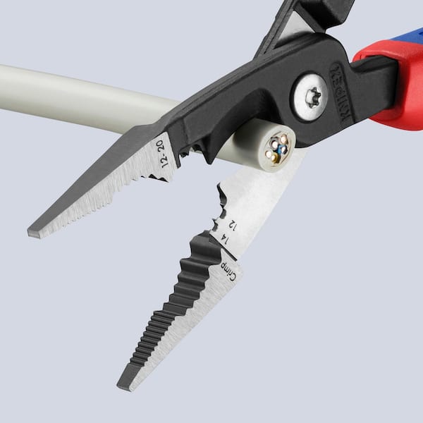 KNIPEX 8 in. Electrical Installation Comfort Grip Pliers 13 82 8