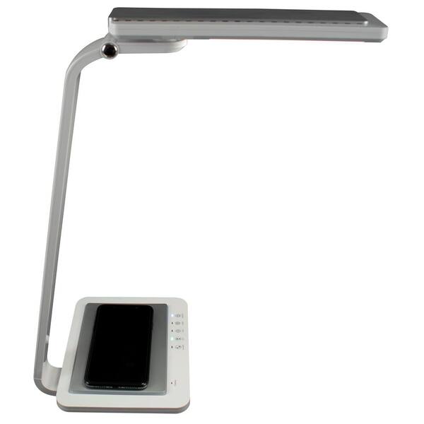 royal sovereign swing arm led desk lamp with wireless charging