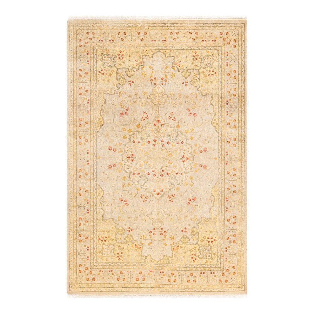 Mogul Ivory 4 ft. x 6 ft. Oriental Wool Indoor Area Rug price history on PriceWatchPro