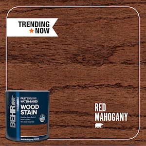 1 qt. #TIS-508 Red Mahogany Transparent Fast Drying Water-Based Interior Wood Stain