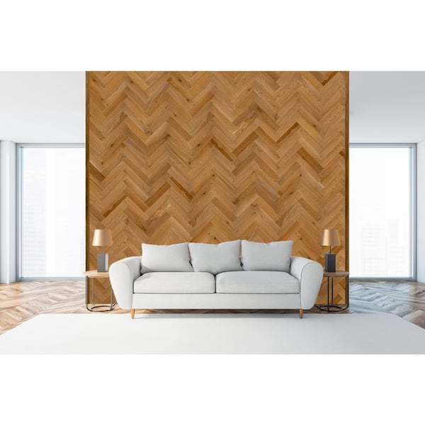 Timberchic 1/8 in. x 3 in. x 12 in. Gold Peel and Stick Wooden Decorative Wall Paneling (10 sq. ft.)